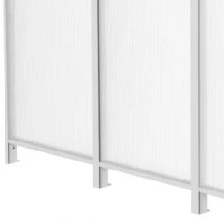 Panneau Latéral En Aluminium Et PC 4mm Pour Toit De Terrasse Blanc 3m X-METAL -Jardin Extérieur panneau lateral en aluminium et pc 4mm pour toit de terrasse blanc 3m x metal 2