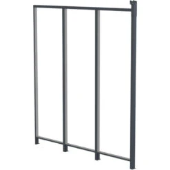 Panneau Latéral En Aluminium Et PC Transparent Pour Toit De Terrasse Anthracite 2,5m X-METAL