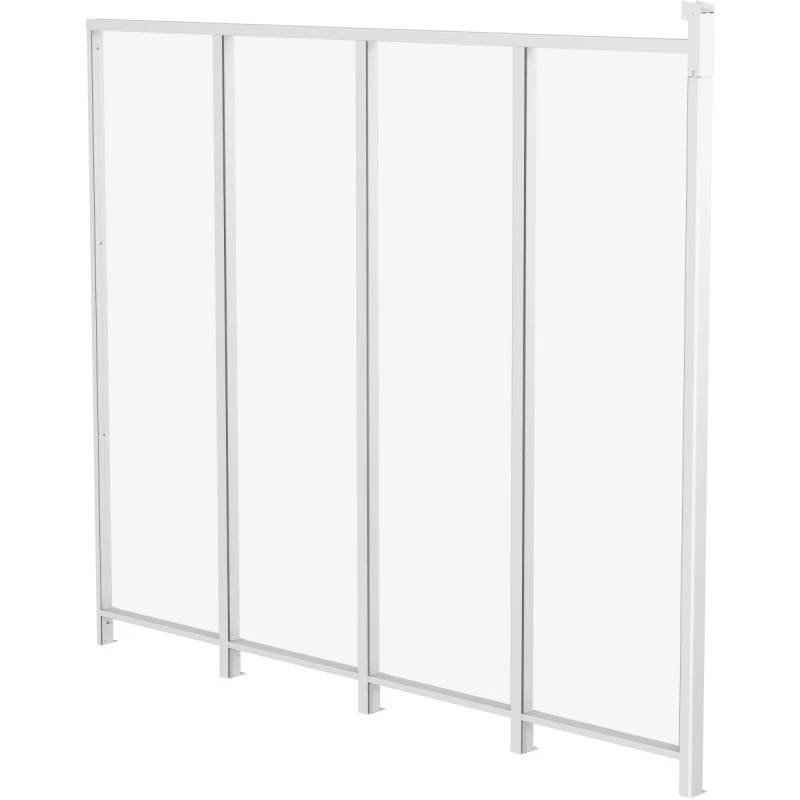 Panneau Latéral En Aluminium Et PC Transparent Pour Toit De Terrasse Blanc 3m X-METAL 3 Panneau Latéral En Aluminium Et PC Transparent Pour Toit De Terrasse Blanc 3m X-METAL