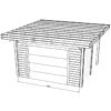 Paroi Frontale Avec Porte De Garage Sectionnelle 390x245cm Pour Carport Modulable 5x5m - SOLID -Jardin Extérieur paroi frontale avec porte de garage sectionnelle 390x245cm pour carport modulable 5x5m solid