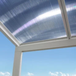 Pergola Adossée 300x300cm En Aluminium Blanc Et Polycarbonate 4mm CIELO - DCB Garden 10 Pergola Adossée 300x300cm En Aluminium Blanc Et Polycarbonate 4mm CIELO - DCB Garden -Jardin Extérieur pergola adossee 300x300cm en aluminium blanc et polycarbonate 4mm cielo dcb garden 2