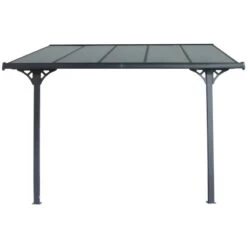 Pergola Adossée Ajustable - Toit De Terrasse En Alu 3,05x3,14m X-METAL 9 Pergola Adossée Ajustable - Toit De Terrasse En Alu 3,05x3,14m X-METAL -Jardin Extérieur pergola adossee ajustable toit de terrasse en alu 305x314m x metal 1