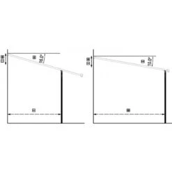 Pergola Adossée Ajustable - Toit De Terrasse En Alu 3,05x4,36m X-METAL -Jardin Extérieur pergola adossee ajustable toit de terrasse en alu 305x436m x metal 5