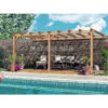 Pergola Adossée En Bois Lamellé-collé 600x300cm Palma – Maderland -Jardin Extérieur pergola adossee en bois lamelle colle 600x300cm palma maderland