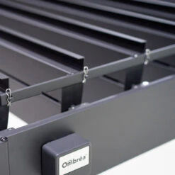 Pergola Bioclimatique Adossée En Alu Anthracite 3x5.3m Ombrea -Jardin Extérieur pergola bioclimatique adossee en alu anthracite 3x36m ombrea 3