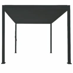 Pergola Bioclimatique Autoportante En Alu Anthracite 3x4m Ombrea -Jardin Extérieur pergola bioclimatique autoportante en alu anthracite 3x4m ombrea 4