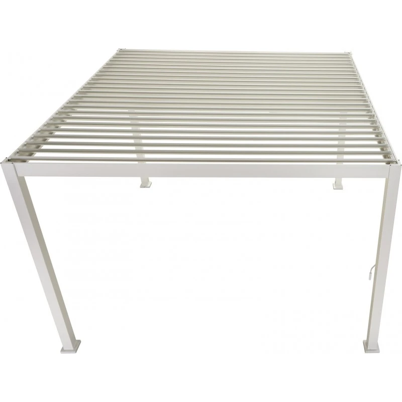 Pergola Bioclimatique Autoportante En Alu Blanc 3x3m Ombrea 8 Pergola Bioclimatique Autoportante En Alu Blanc 3x3m Ombrea – Image 6