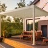 Pergola Bioclimatique Ombréa Autoportante 3x4M - Blanc - S1 -Jardin Extérieur pergola bioclimatique autoportante en alu blanc 3x4m ombrea