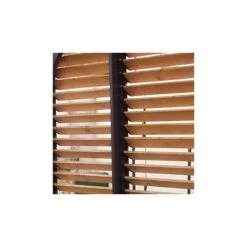 Pergola En Bois Avec Ventelles Amovibles Sur Toiture + 1 Côté 340x312x217cm Veneto -Jardin Extérieur pergola en bois avec ventelles amovibles sur toiture 1 cote 339x312x217cm veneto 3