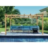 Pergola En Bois Lamellé-collé 400x300cm Valencia – Maderland -Jardin Extérieur pergola en bois lamelle colle 400x300cm valencia maderland