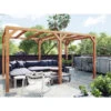Pergola En Bois Lamellé-collé 500x300cm Fuengirola – Maderland -Jardin Extérieur pergola en bois lamelle colle 500x300cm fuengirola maderland
