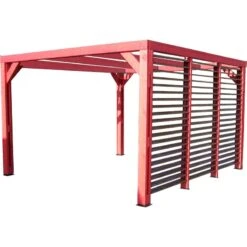 Jardin Extérieur -Jardin Extérieur pergola thermauvent 1067m paroi avec ventelles mobiles habrita 1