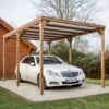 Pergola THONON 15,06m² En Bois Massif Avec Couverture PVC – HABRITA -Jardin Extérieur pergola thonon 1506m en bois avec couverture pvc habrita