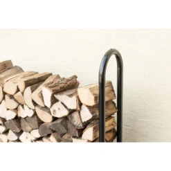 Porte-bûches 120cm En Acier Capacité De Charge De 500kg Avec Couverture - Shelter Logic -Jardin Extérieur porte buches 120cm en acier capacite de charge de 500kg avec couverture shelter logic 5