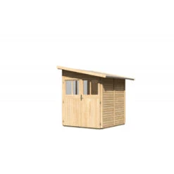 Remise Adossée Juist 2 En Bois Certifié 3,28m² - Karibu -Jardin Extérieur remise adossee juist 2 en bois certifie 328m karibu 5