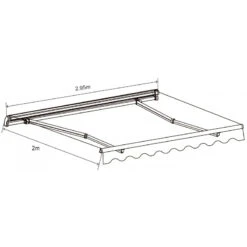 Store Banne Manuel 295x200cm EASY Toile Polyester Beige - X-METAL 10 Store Banne Manuel 295x200cm EASY Toile Polyester Beige - X-METAL -Jardin Extérieur store banne manuel 295x200cm easy toile polyester beige x metal 2