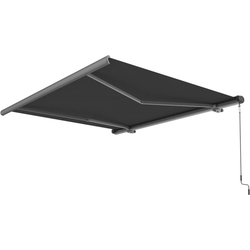 Store Banne Motorisé 300x250cm LUXO Toile Polyester Grise - X-METAL 7 Store Banne Motorisé 300x250cm LUXO Toile Polyester Grise - X-METAL – Image 5