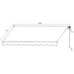 Store Banne Motorisé 395x300cm EASY Toile Polyester Beige - X-METAL -Jardin Extérieur store banne motorise 395x300cm easy toile polyester beige x metal 4