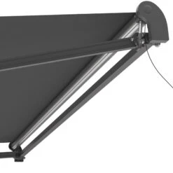 Store Banne Motorisé 395x300cm EASY Toile Polyester Grise - X-METAL -Jardin Extérieur store banne motorise 395x300cm easy toile polyester grise x metal 5