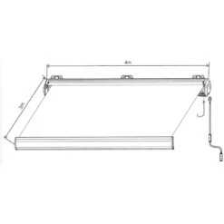 Store Banne Motorisé 400x300cm LUXO Toile Polyester Grise - X-METAL -Jardin Extérieur store banne motorise 400x300cm luxo toile polyester grise x metal 2