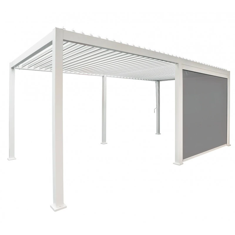 Store Latéral Blanc 400cm Pour Pergola Bioclimatique En Alu Ombrea 5 Store Latéral Blanc 400cm Pour Pergola Bioclimatique En Alu Ombrea – Image 3