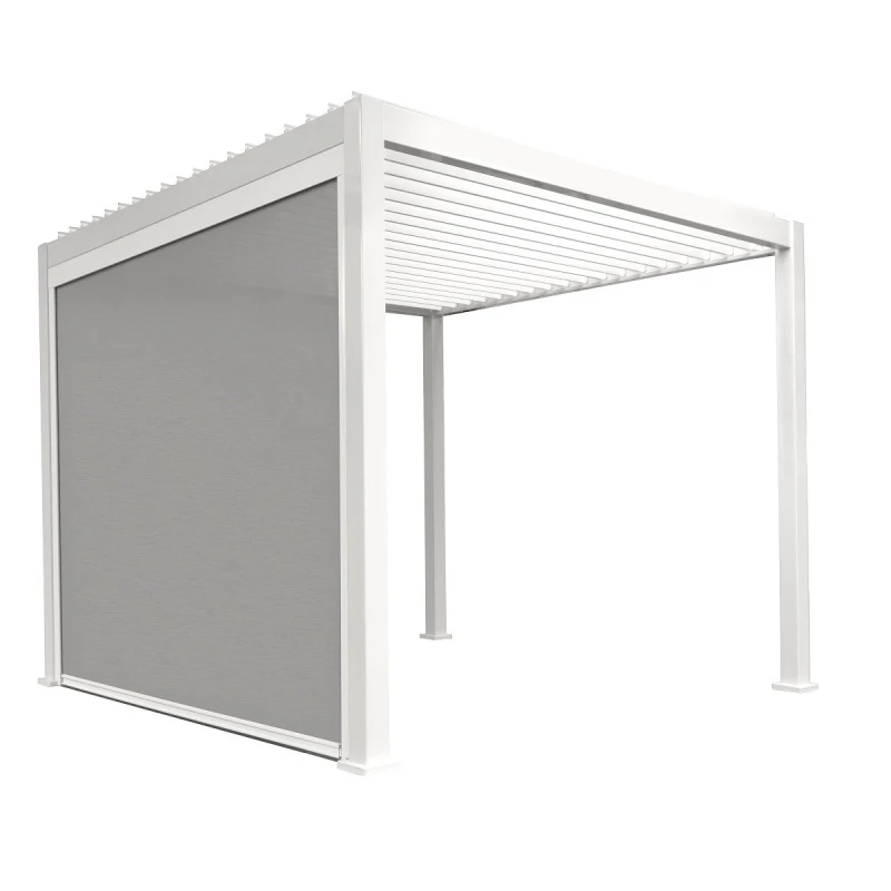 Store Latéral Blanc 400cm Pour Pergola Bioclimatique En Alu Ombrea 6 Store Latéral Blanc 400cm Pour Pergola Bioclimatique En Alu Ombrea – Image 4