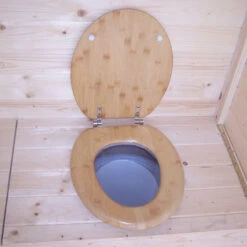 Toilettes Sèches En Bois Massif Certifié - Panneaux 16mm + Plancher -Jardin Extérieur toilettes seches en bois massif certifie panneaux 16mm plancher 5