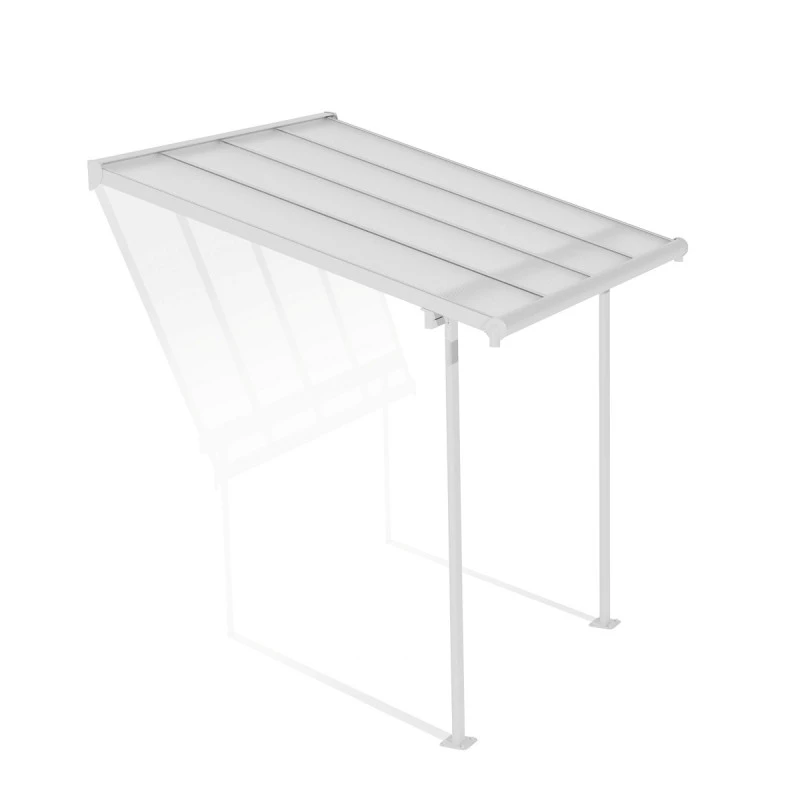 Toit De Terrasse 224x224cm En Aluminium Blanc Et Polycarbonate 6mm SIERRA - Canopia By Palram 4 Toit De Terrasse 224x224cm En Aluminium Blanc Et Polycarbonate 6mm SIERRA - Canopia By Palram – Image 2