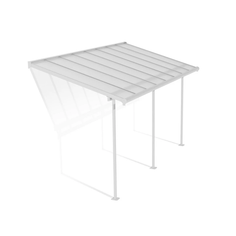 Toit De Terrasse 224x448cm En Aluminium Blanc Et Polycarbonate 6mm SIERRA - Canopia By Palram 4 Toit De Terrasse 224x448cm En Aluminium Blanc Et Polycarbonate 6mm SIERRA - Canopia By Palram – Image 2