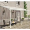 Toit De Terrasse 224x448cm En Aluminium Blanc Et Polycarbonate 6mm SIERRA - Canopia By Palram -Jardin Extérieur toit de terrasse 224x448cm en aluminium blanc et polycarbonate 6mm sierra palram