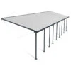 Toit De Terrasse 300x1276cm En Aluminium Gris Et Polycarbonate 8mm FERIA - Canopia By Palram