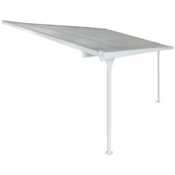 Toit De Terrasse Ajustable En Aluminium Laqué Blanc 3,05x4,36m X-METAL -Jardin Extérieur toit de terrasse ajustable en aluminium laque blanc 305x436m x metal 2