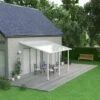 Toit De Terrasse En Aluminium Blanc 3x4,25m + PC 16mm Olympia - Palram - Canopia -Jardin Extérieur toit de terrasse en aluminium blanc 3x425m pc 16mm olympia palram