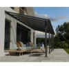 Toit De Terrasse En Aluminium Gris 3x8,51m + PC 16mm Olympia - Palram - Canopia -Jardin Extérieur toit de terrasse en aluminium gris 3x851m pc 16mm olympia palram