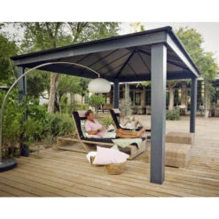 Tonnelle De Jardin En Alu Et Polycarbonate Dallas 4900 – Canopia -Jardin Extérieur tonnelle de jardin en alu et polycarbonate dallas 4900 canopia 5