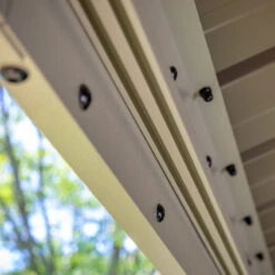 Tonnelle De Jardin Messina 298x363cm En Aluminium Thermolaqué Champagne– SOJAG -Jardin Extérieur tonnelle de jardin messina 298x363cm en aluminium thermolaque champagne sojag 4