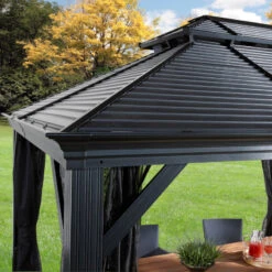 Tonnelle De Jardin Mykonos 299x364cm En Aluminium Thermolaqué – SOJAG -Jardin Extérieur tonnelle de jardin mykonos 299x364cm en aluminium thermolaque sojag 5