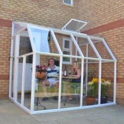 Véranda En PVC Et Polycarbonate Transparent 200x262cm Sun Room - Canopia By Palram -Jardin Extérieur veranda 200x262cm en resine de pvc et polycarbonate rion sun room 2