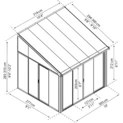 Véranda 300x305cm En Aluminium Blanc Et Polycarbonate 8mm Sanremo - Canopia By Palram 10 Véranda 300x305cm En Aluminium Blanc Et Polycarbonate 8mm Sanremo - Canopia By Palram -Jardin Extérieur veranda 300x425cm en aluminium blanc et polycarbonate 8mm sanremo palram canopia 2
