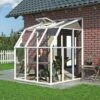 Véranda En PVC Et Polycarbonate Transparent 200x200cm Sun Room - Canopia By Palram -Jardin Extérieur veranda en pvc et polycarbonate transparent 200x200cm sun room rion