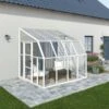 Véranda En PVC Et Polycarbonate Transparent 258x260cm Sun Room - Canopia By Palram