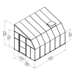 Véranda En PVC Et Polycarbonate Transparent 258x384cm Sun Room - Canopia By Palram 12 Véranda En PVC Et Polycarbonate Transparent 258x384cm Sun Room - Canopia By Palram -Jardin Extérieur veranda en pvc et polycarbonate transparent 258x384cm sun room rion 4