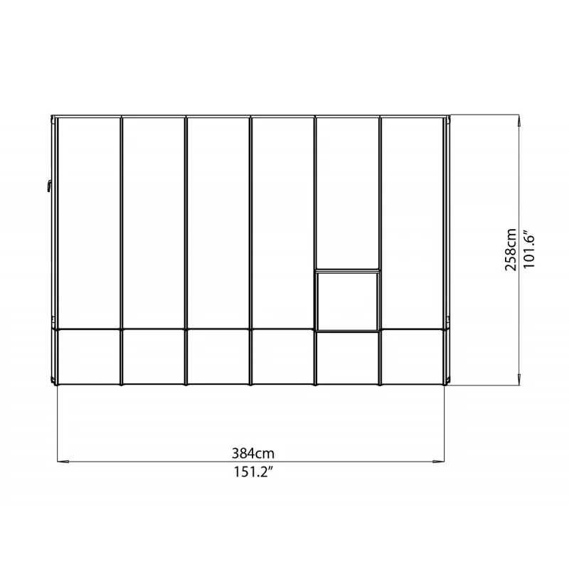 Véranda En PVC Et Polycarbonate Transparent 258x384cm Sun Room - Canopia By Palram 8 Véranda En PVC Et Polycarbonate Transparent 258x384cm Sun Room - Canopia By Palram – Image 6