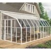 Véranda En PVC Et Polycarbonate Transparent 258x570cm Sun Room - Canopia By Palram -Jardin Extérieur veranda en pvc et polycarbonate transparent 258x570cm sun room rion