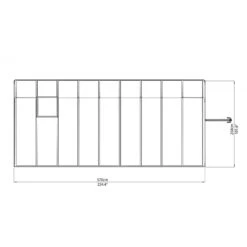 Véranda En PVC Et Polycarbonate Transparent 258x570cm Sun Room - Canopia By Palram -Jardin Extérieur veranda en pvc et polycarbonate transparent 258x570cm sun room rion 5