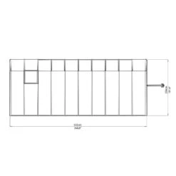 Véranda En PVC Et Polycarbonate Transparent 258x632cm Sun Room - Canopia By Palram -Jardin Extérieur veranda en pvc et polycarbonate transparent 258x632cm sun room rion 5