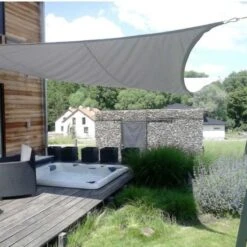 Voile D'ombrage Carrée Coolfit 500x500cm Anthracite – NESLING 8 Voile D'ombrage Carrée Coolfit 500x500cm Anthracite – NESLING -Jardin Extérieur voile d ombrage carree coolfit 500x500cm anthracite nesling 2