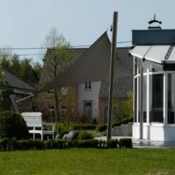 Voile D'ombrage Triangle Coolfit 360x360x360cm Anthracite - NESLING -Jardin Extérieur voile d ombrage triangle coolfit 360x360x360cm anthracite nesling 2