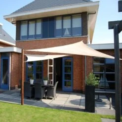 Voile D'ombrage Triangle Coolfit 360x360x360cm Sable - NESLING -Jardin Extérieur voile d ombrage triangle coolfit 360x360x360cm sable nesling 3